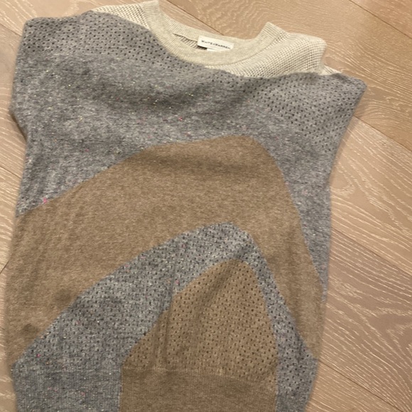 white + warren colorwork oversized gray neon colours knit sweater cashmere - Picture 16 of 16